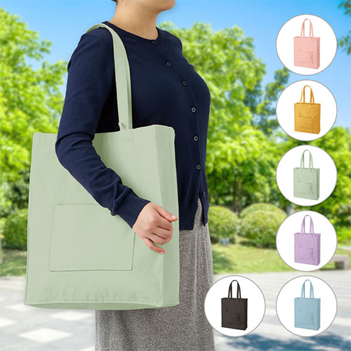 キャンバススクエアトート外ポケット付(TR1344) | オリジナルTシャツ