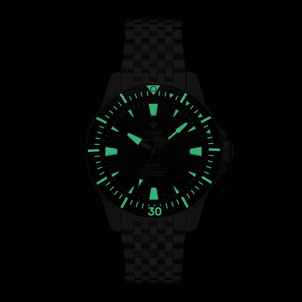 Zodiac Super Sea Wolf Pro-Diver Automatic COSC Certified Black