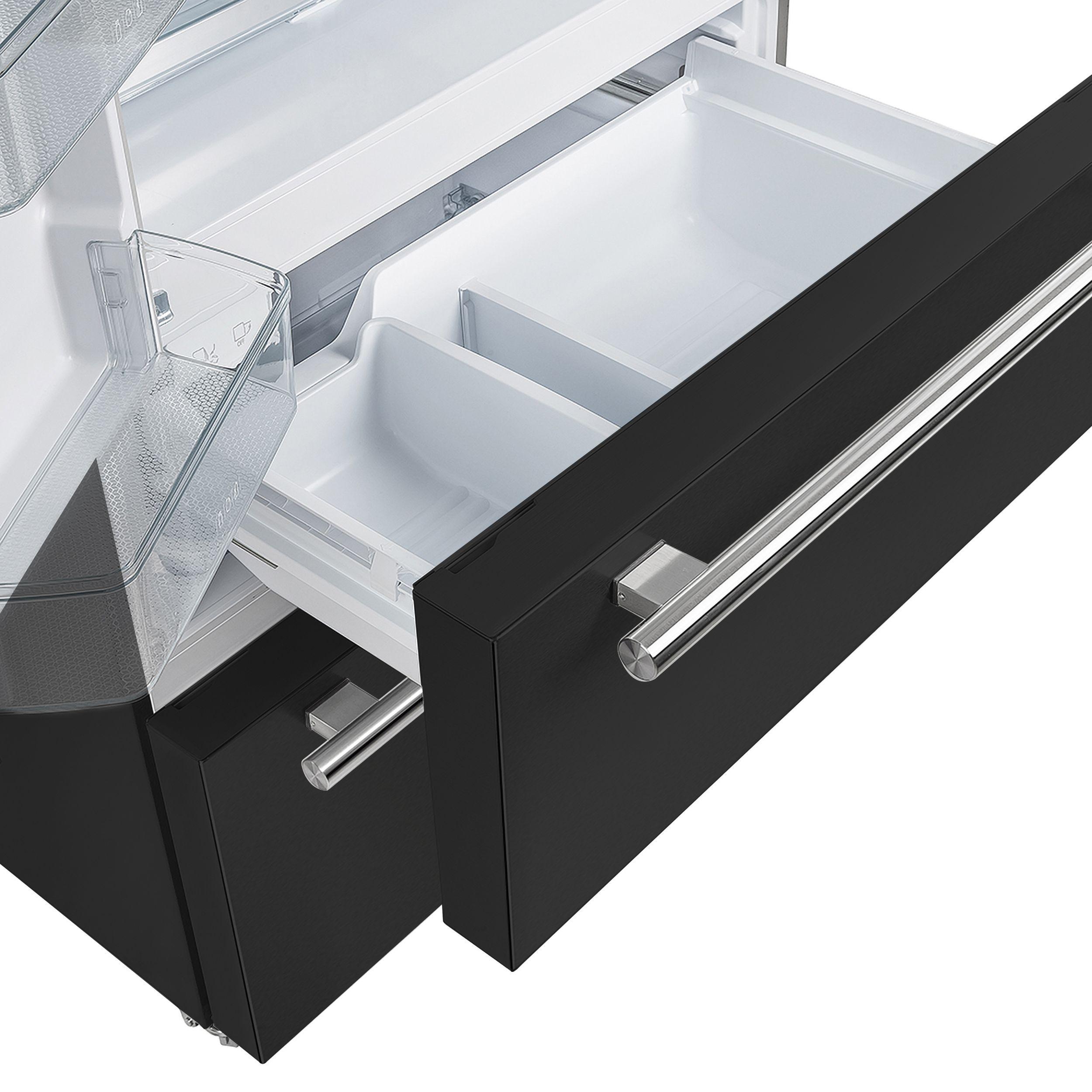 Forno FFRBI182036BLK French Door Freestanding Refrigerator | Town