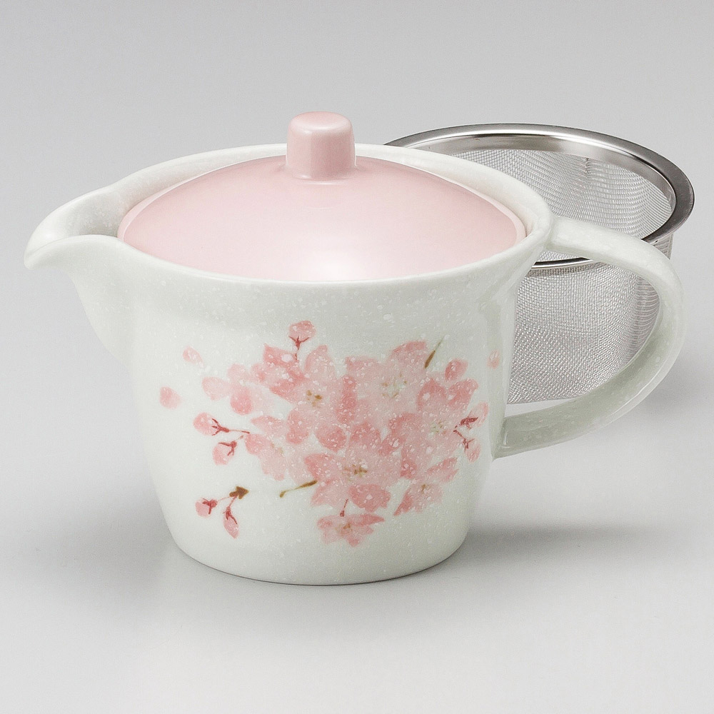 ピンク花丸型急須(急須)|食器通販の陶磁庵