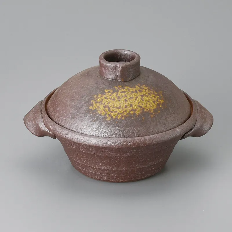 焼締5.5号鍋(土鍋 5号 (1人用サイズ))|食器通販の陶磁庵