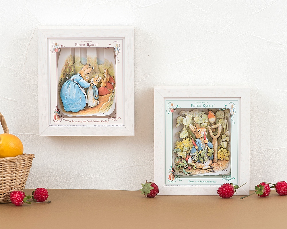 シャドーボックス通信講座】ピーターラビットのシャドーボックス