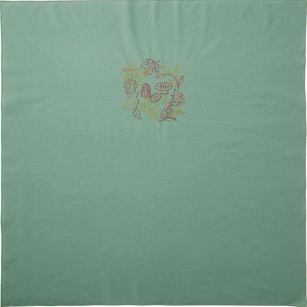 縫製済み刺し子の風呂敷 キノコ: キット｜手づくりタウン by 日本