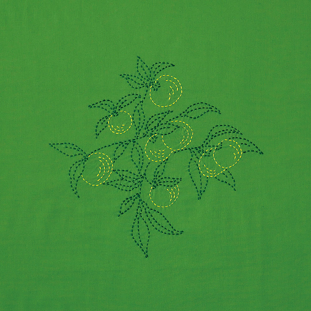 縫製済み刺し子の風呂敷 キノコ: キット｜手づくりタウン by 日本