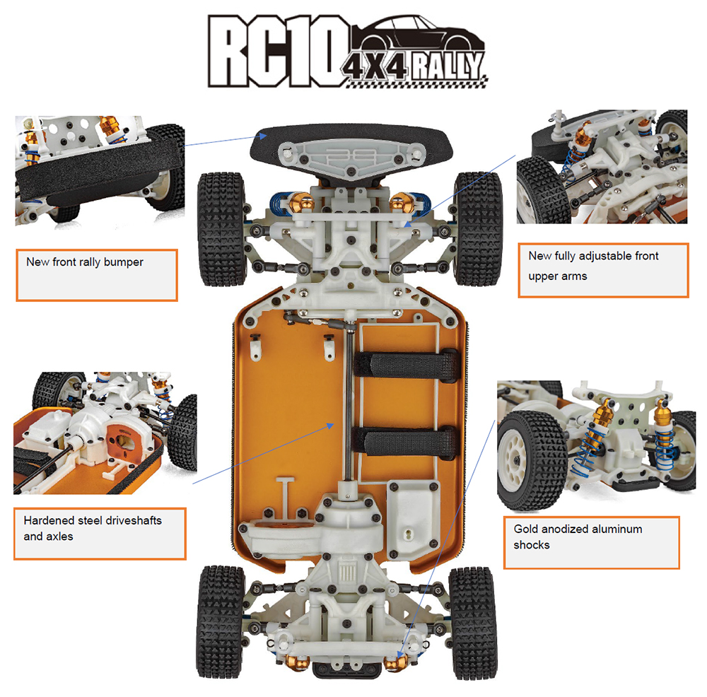 アソシエイテッド】AS30138 RC10 4x4 Rally Kit | GAGA WebSHOP