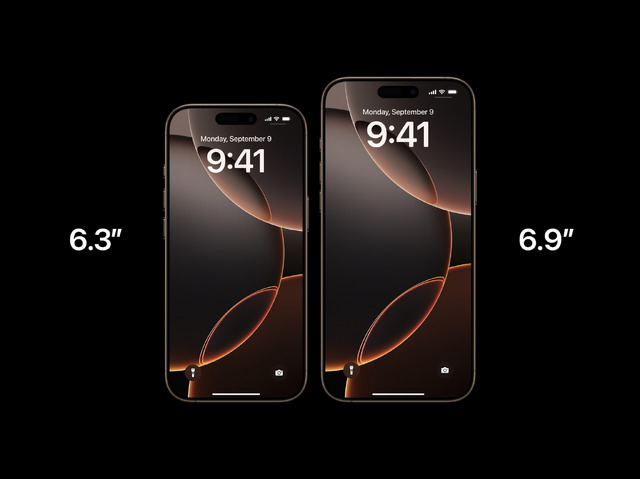 Apple iPhone 16 Pro / Pro Max発表、15万9800円から。歴代最大画面に