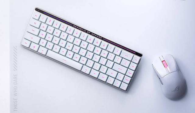 ASUS、65%ロープロ ゲーミングキーボード ROG Falchion RX Low Profile