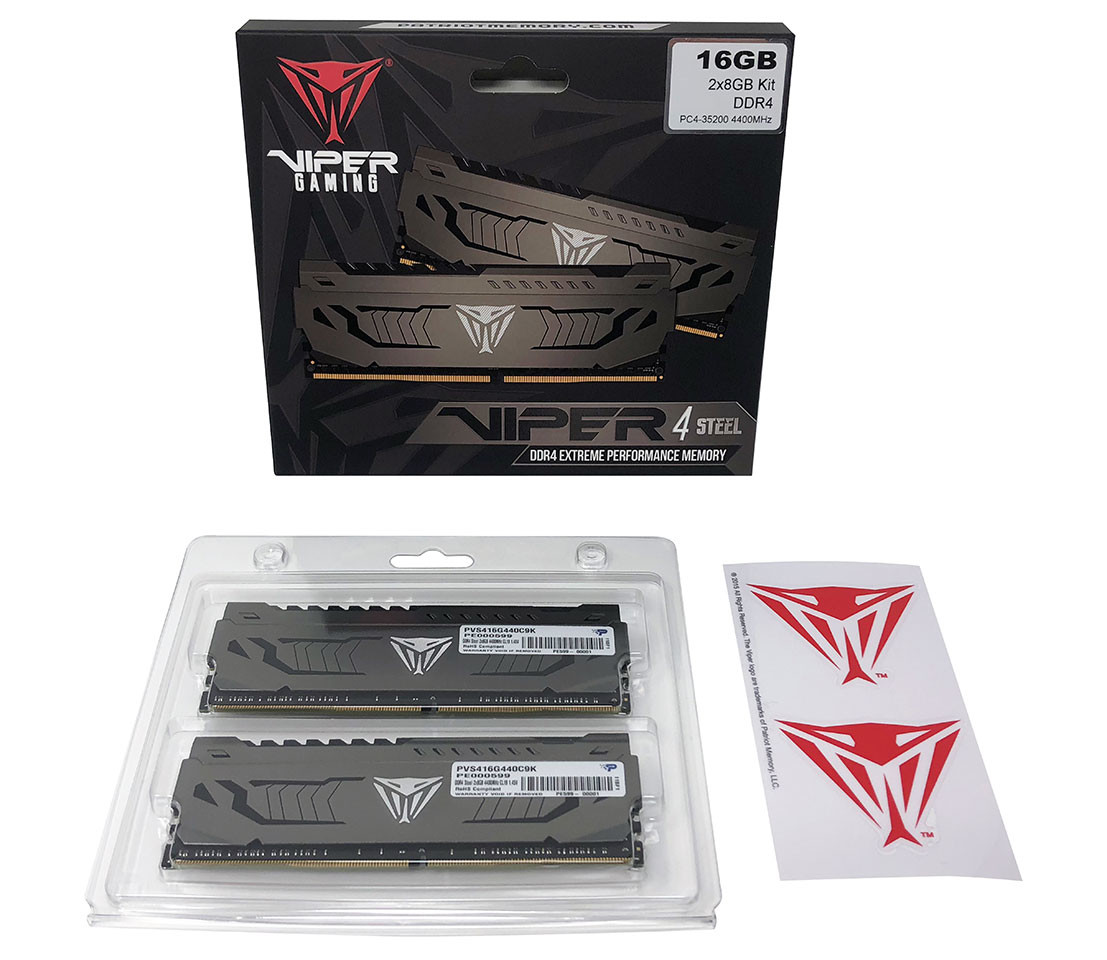Patriot Launches Viper Steel DDR4 16GB 4400MHz Extreme Performance