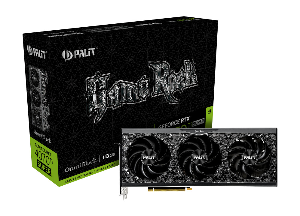 Palit Intros GeForce RTX 4070 Ti SUPER GameRock OmniBlack Graphics