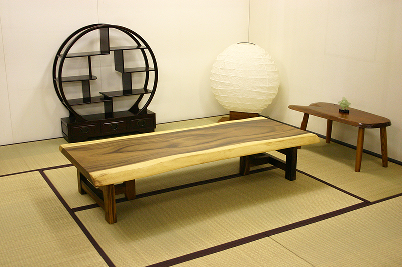 和室の天然木家具・一枚板テーブル | 天然木ギャラリー（シーン別 天然