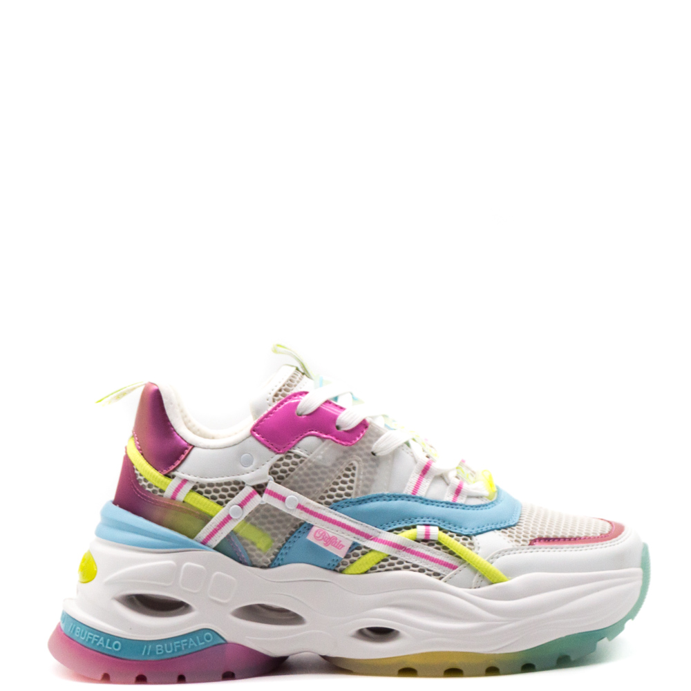 Buffalo Dames Platform Sneakers in Wit online kopen