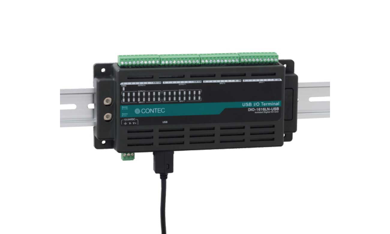 コンテック DIO-1616LN-USB USB I/Oユニット デジタル出力 16ch/16ch