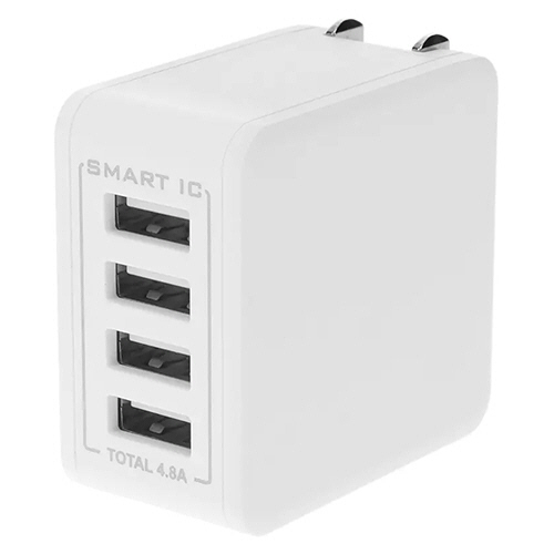 たのめーる】オウルテック USB Type-A 4ポートAC充電器 ホワイト OWL