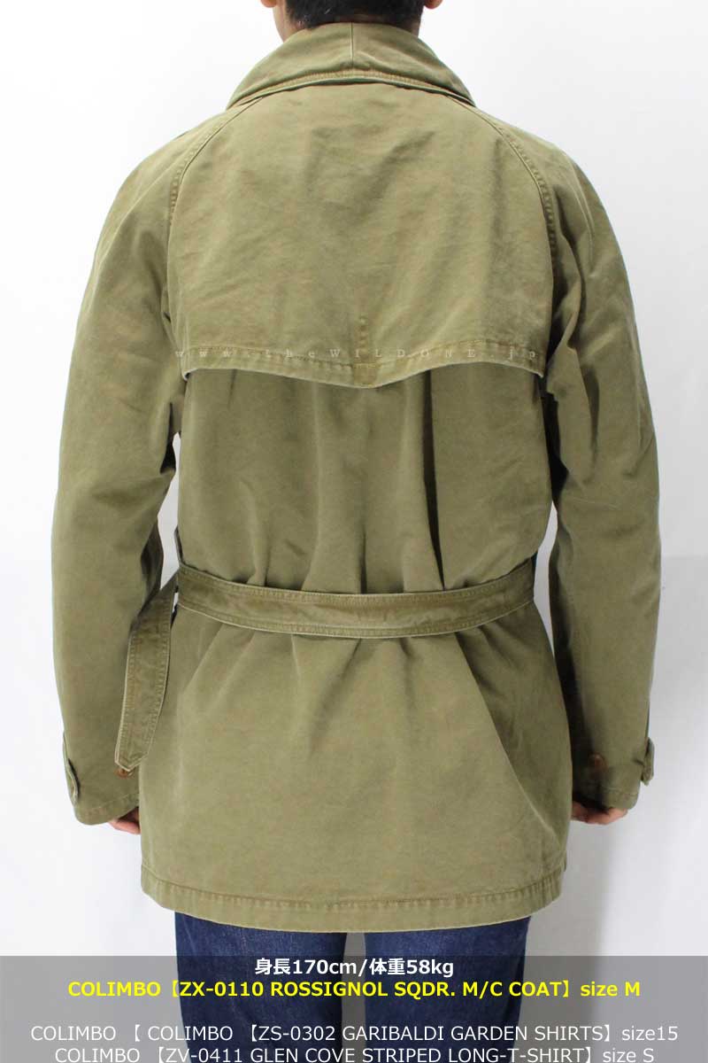 COLIMBO 【ZX-0110 ROSSIGNOL SQDR MOTORCYCLE COAT ＜OLIVE