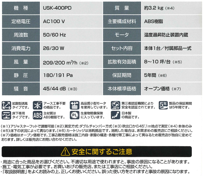 床下の空気を強力拡散という新しい発想で理想的な床下環境を実現します