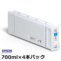 インク】EPSON 標準インクカートリッジ SC10C70P シアン (700ml×4本