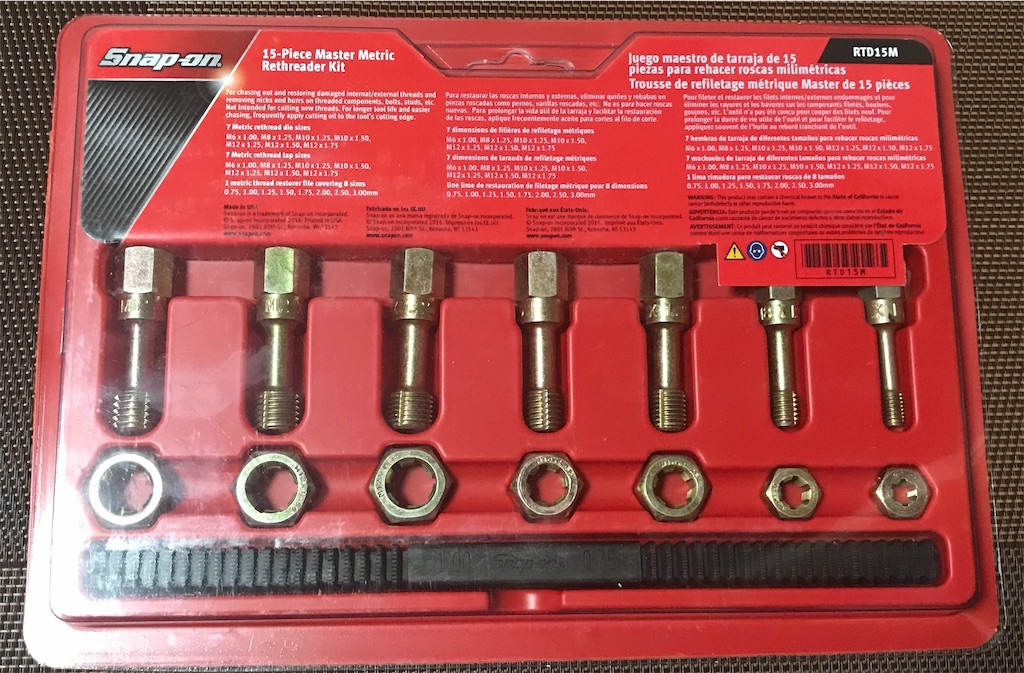 Snap-on（スナップオン）のタップダイスセット「RTD15M」を購入しま