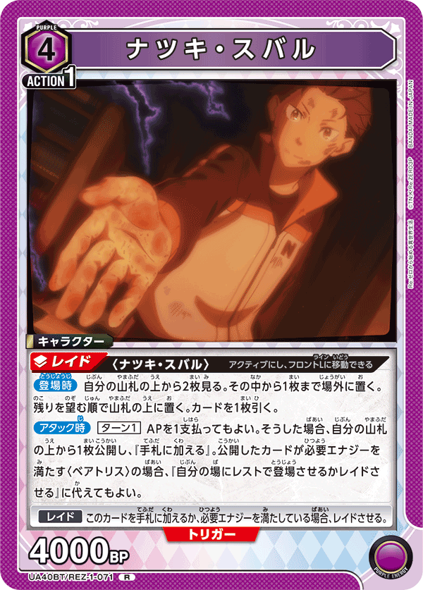 ユニオンアリーナ サイン付きナツキ•スバル ユニオンアリーナ Re:ゼロ