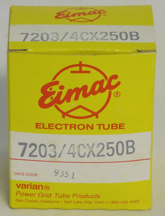 Eimac 4CX250B final tube