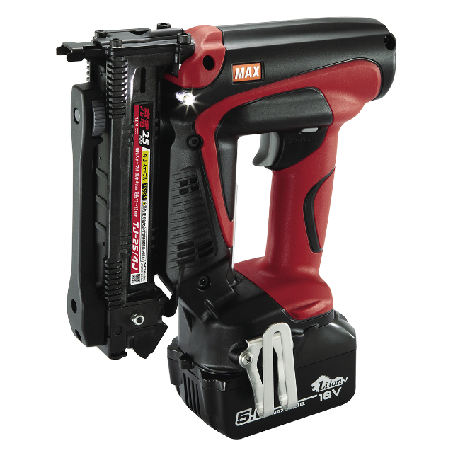 MAX TJ-25/4J-BC/1850A 18V-5.0Ah充電式タッカー ウエダ金物【公式サイト】