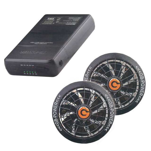 長信ジャパン GB424+GF3 ファンジャケット用24Vバッテリー/ファンセット品