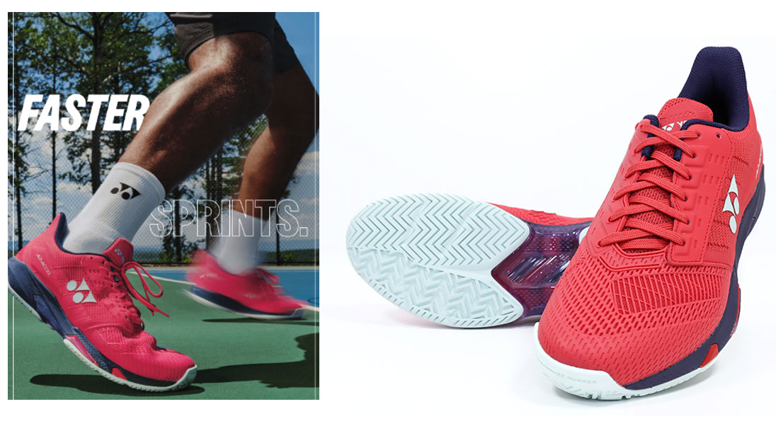 コートを駆け巡る加速力！テニスシューズ新シリーズ「AD-ACCEL」2024年