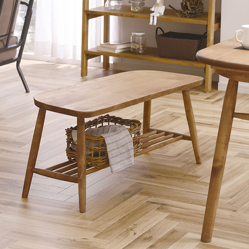 ダイニングチェア ベンチ[ ニル 板座] | アンジー nora.