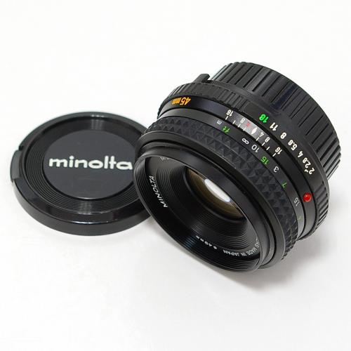 中古 ミノルタ MD ROKKOR 45mm F2 minolta｜カメラのことなら㈱八百富