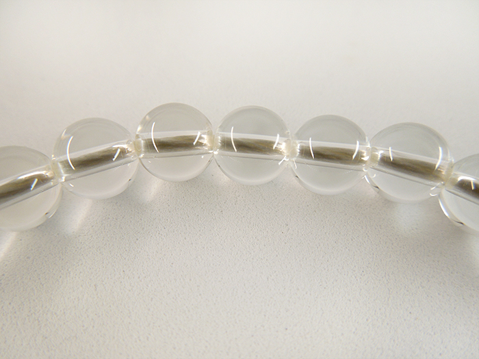 水晶7mm片手数珠臙脂二五房ガーネット仕立 お数珠の安田念珠店へ