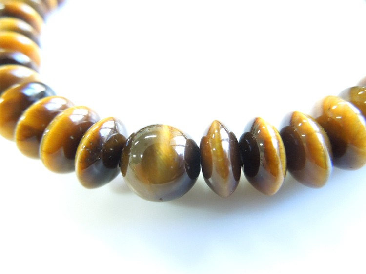 虎目石平玉ブレス 二天無 お数珠の安田念珠店へ｜総本山御用達 安田