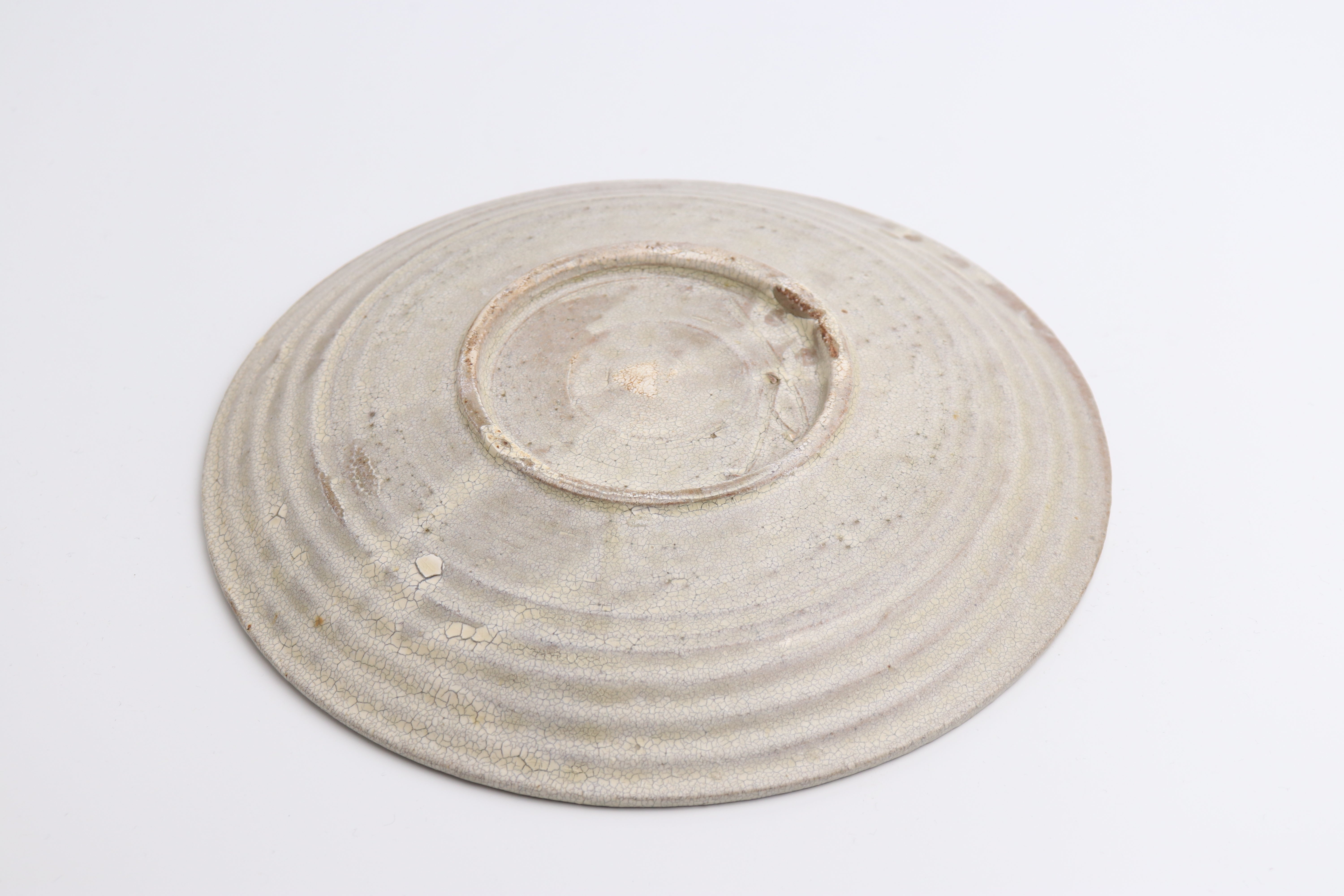 尾形アツシ】7寸皿(白ヒビ手) - 日本茶専門店YUGEN