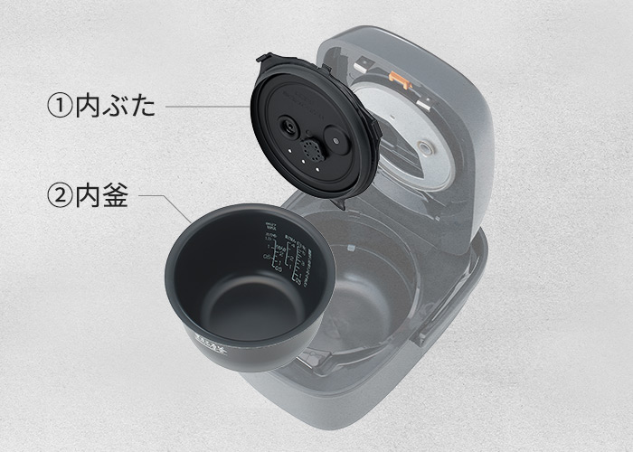 圧力IHタイプ NW-CA型 ｜ 圧力IH炊飯ジャー ｜ 炊飯ジャー ｜ 商品情報