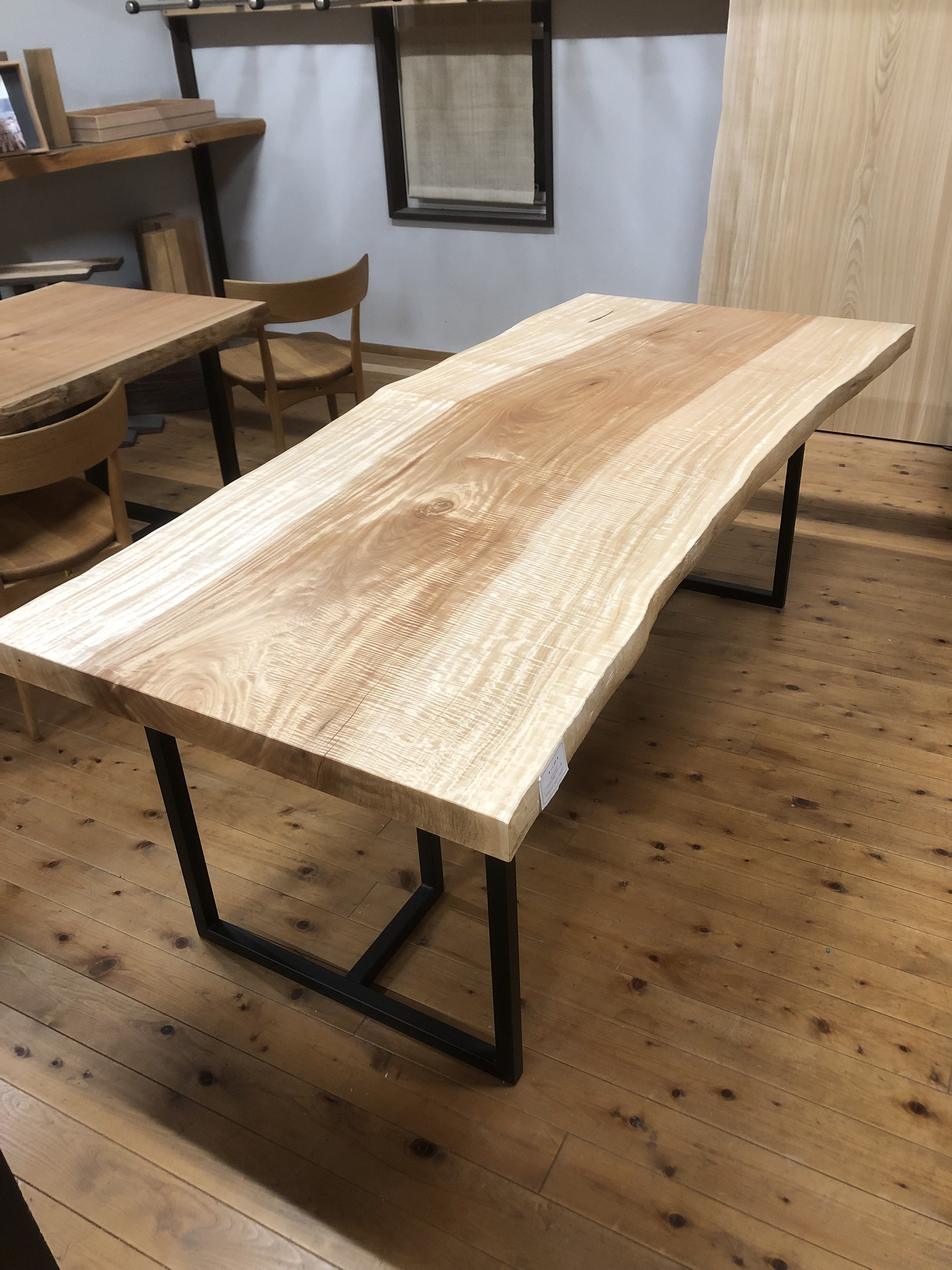 栃一枚板ダイニングテーブルts-08dt | 一枚板テーブルと無垢カウンター