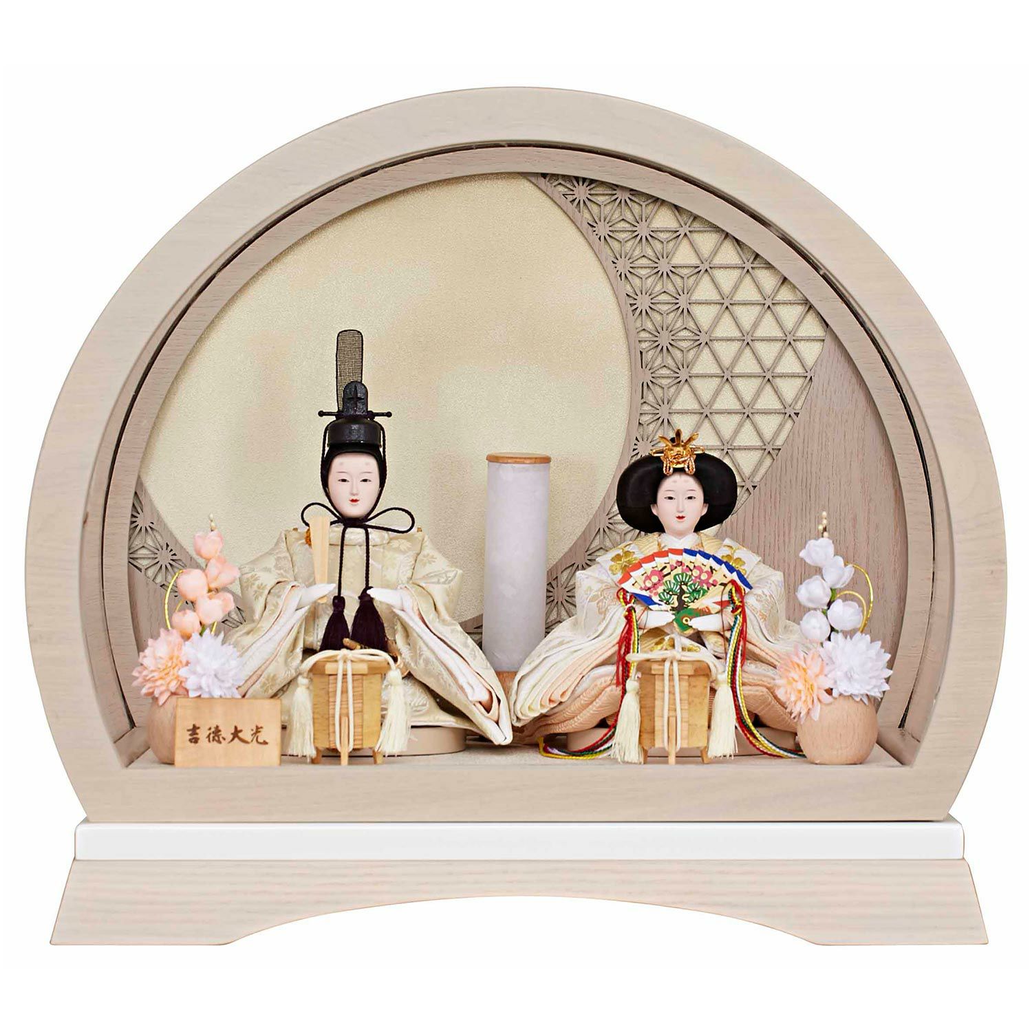 雛人形】ケース入り芥子親王飾り 丸型ケース| 雛人形（ひな人形）・五