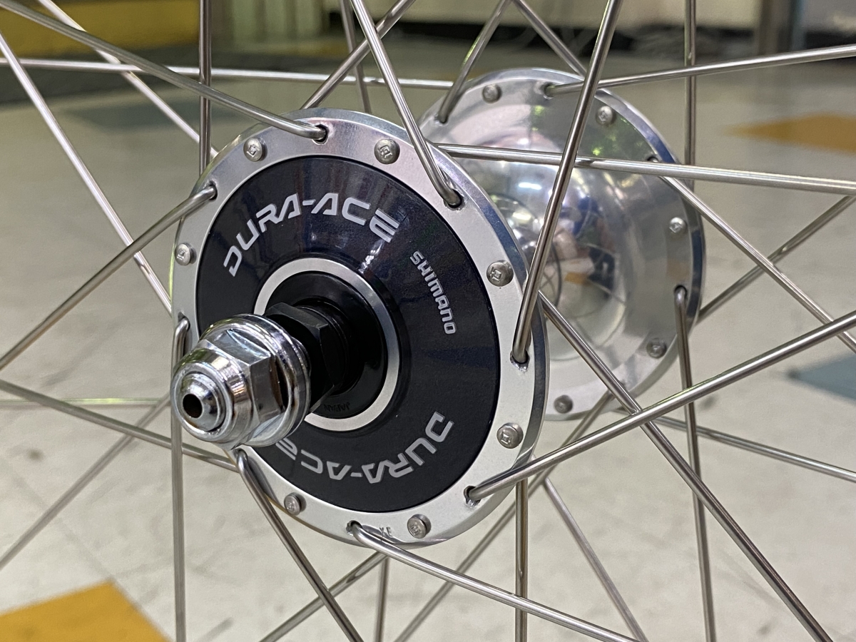 手組ホイールで個性を出そう第2弾。「H PLUS SONとDURA-ACE 」シングル