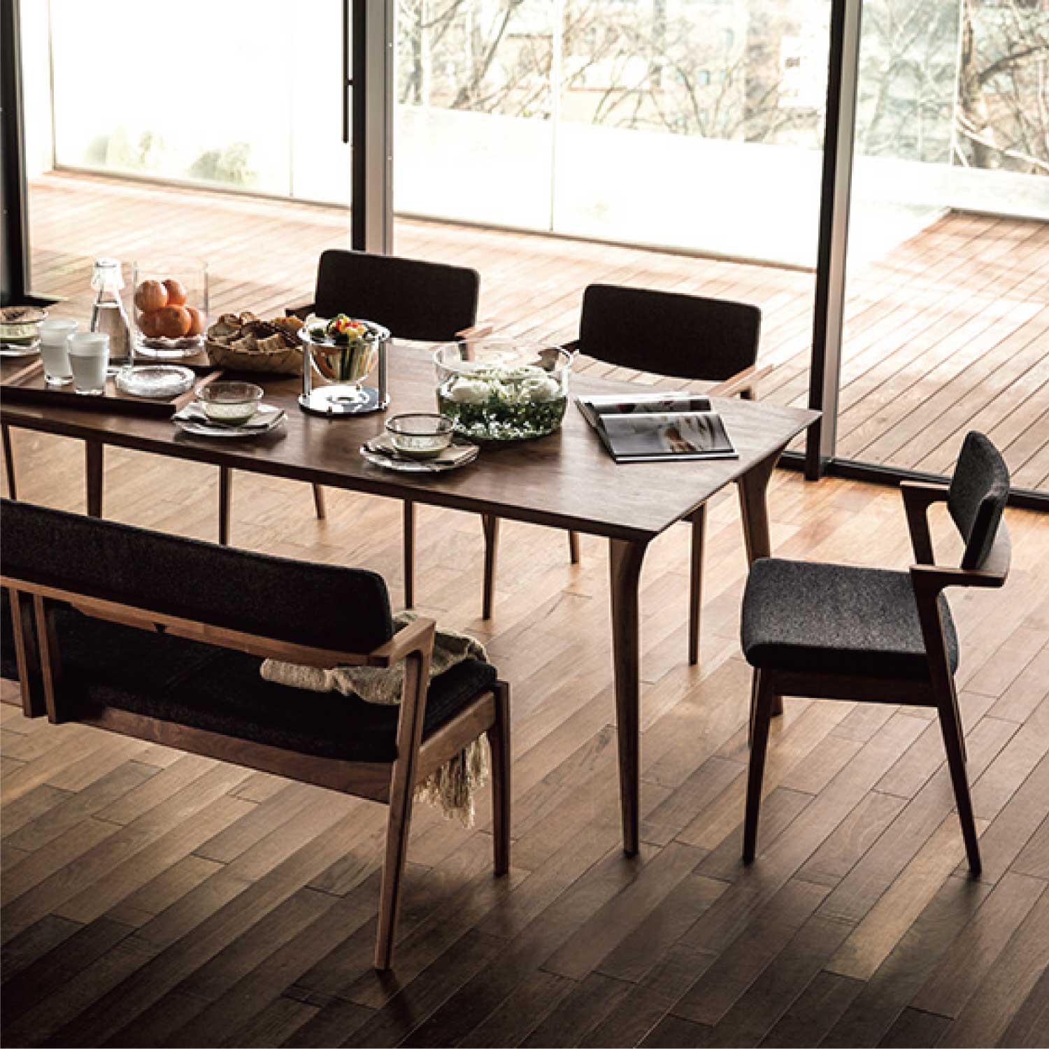 Koti アームレスチェア | 布座・背布 | おしゃれな無垢家具の通販【Y's