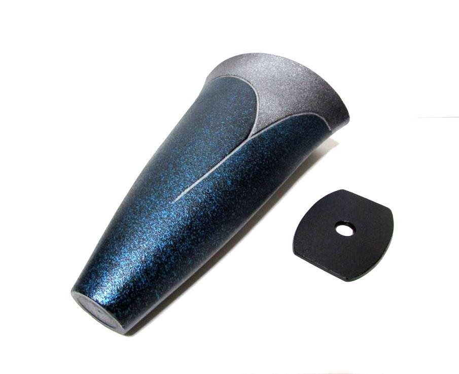 アルミ合金花器 清流 ブルー散らし - 花器ギャラリー 裕器 (ゆうき）