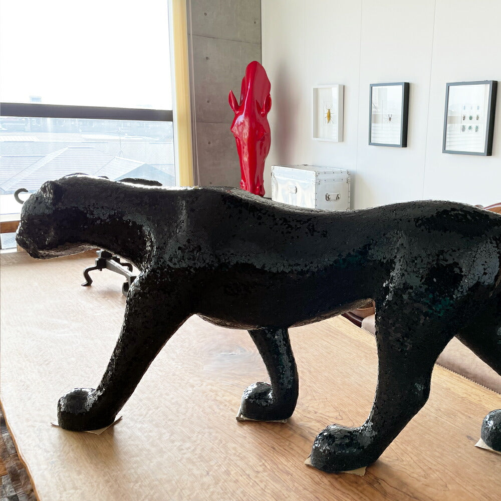 黒ヒョウ オブジェ 店舗 大型 置物 アート FRP300 – インポート卸雑貨