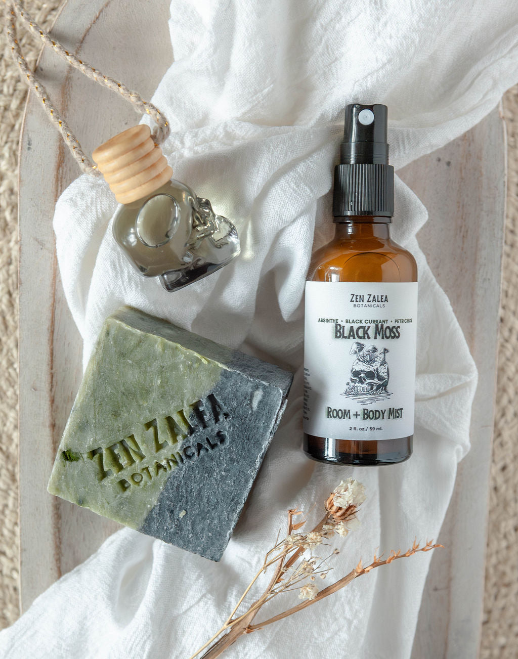 Black Moss Room & Body Fragrance Mist – Zen Zalea Botanicals