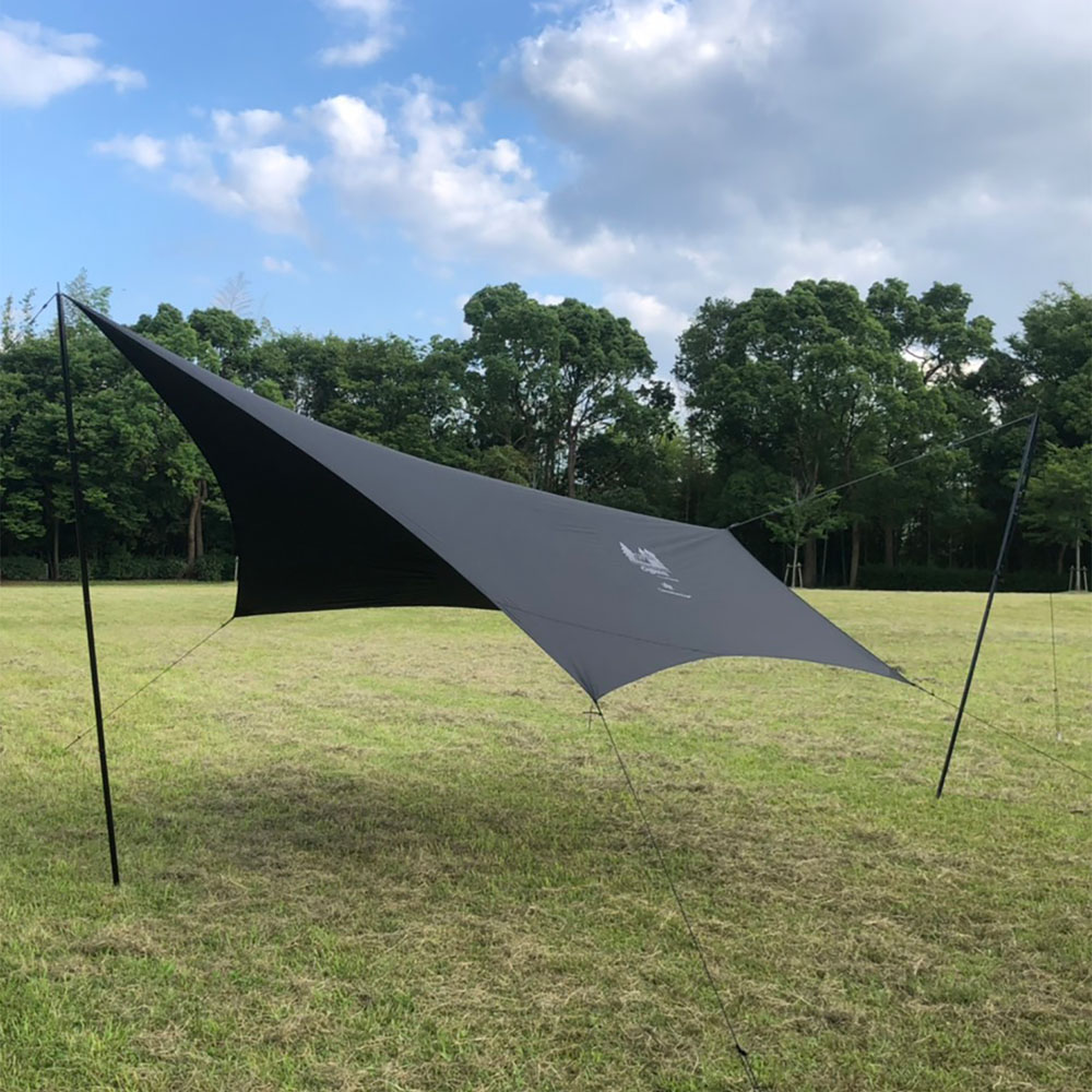 モノポール＋1フレーム型テント Gloke8 BLACK グロッケ8 ブラック 4人