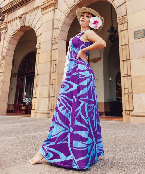 Maunaloa（マウナロア） ドレス 「Maunaloa」Ocean Blue Bird ティア