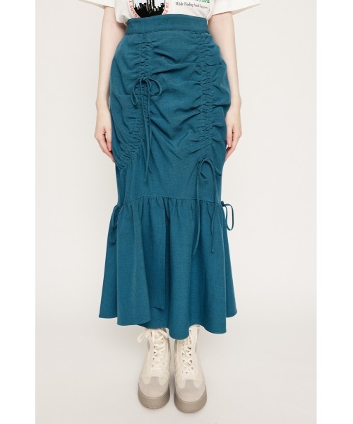 SLY（スライ） スカート ASYMMETRY GATHER SK アシンメトリー ギャザー
