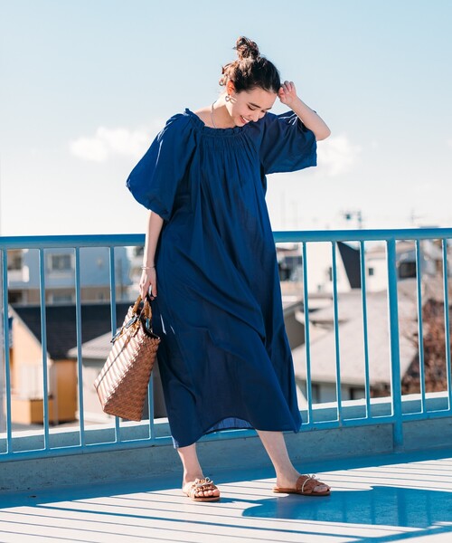 FREAK'S STORE（フリークスストア） ワンピース インド 5分袖2WAY