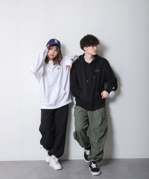 FILA（フィラ） パーカー 「別注」 ワンポイント ロゴ 刺繍 裏毛 長袖