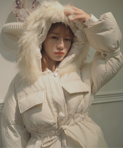 LA POMME petit（ラポミ・プチ） ダウンコート ダウンジャケット