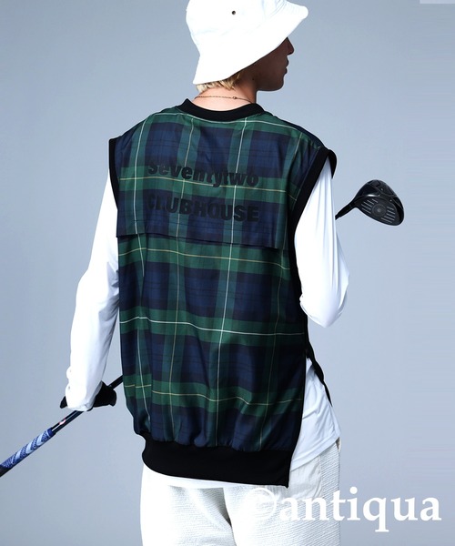 antiqua（アンティカ） ベスト ジレ 「STCH」タータンチェックベスト
