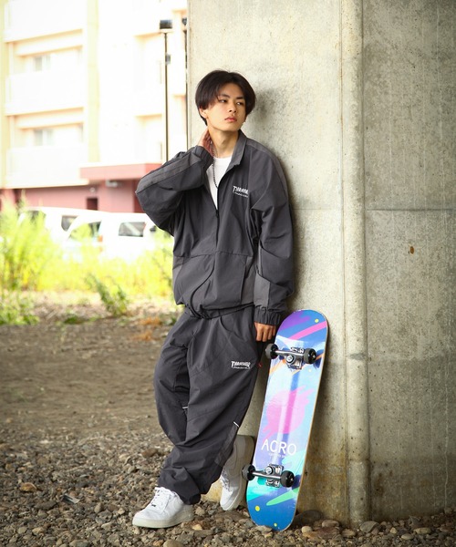 THRASHER（スラッシャー） パンツ ワンポイント ロゴ 刺繍 ナイロン