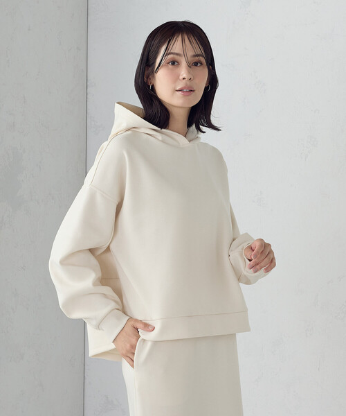COMME CA ISM（コムサイズム） パーカー ダンボールニット パーカー