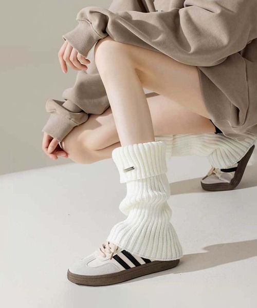 mosox レッグウォーマー リブレッグウォーマー レディース : ZOZOTOWN