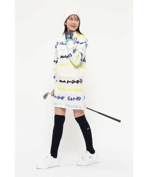 PEARLY GATES（パーリーゲイツ） スカート 「PEARLY GATES」天竺×ロゴ